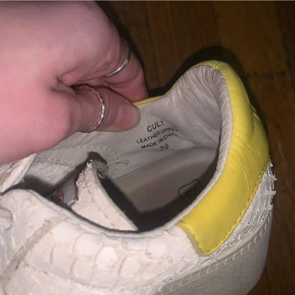 Ash Cult Platform Leather Sneakers Size 39